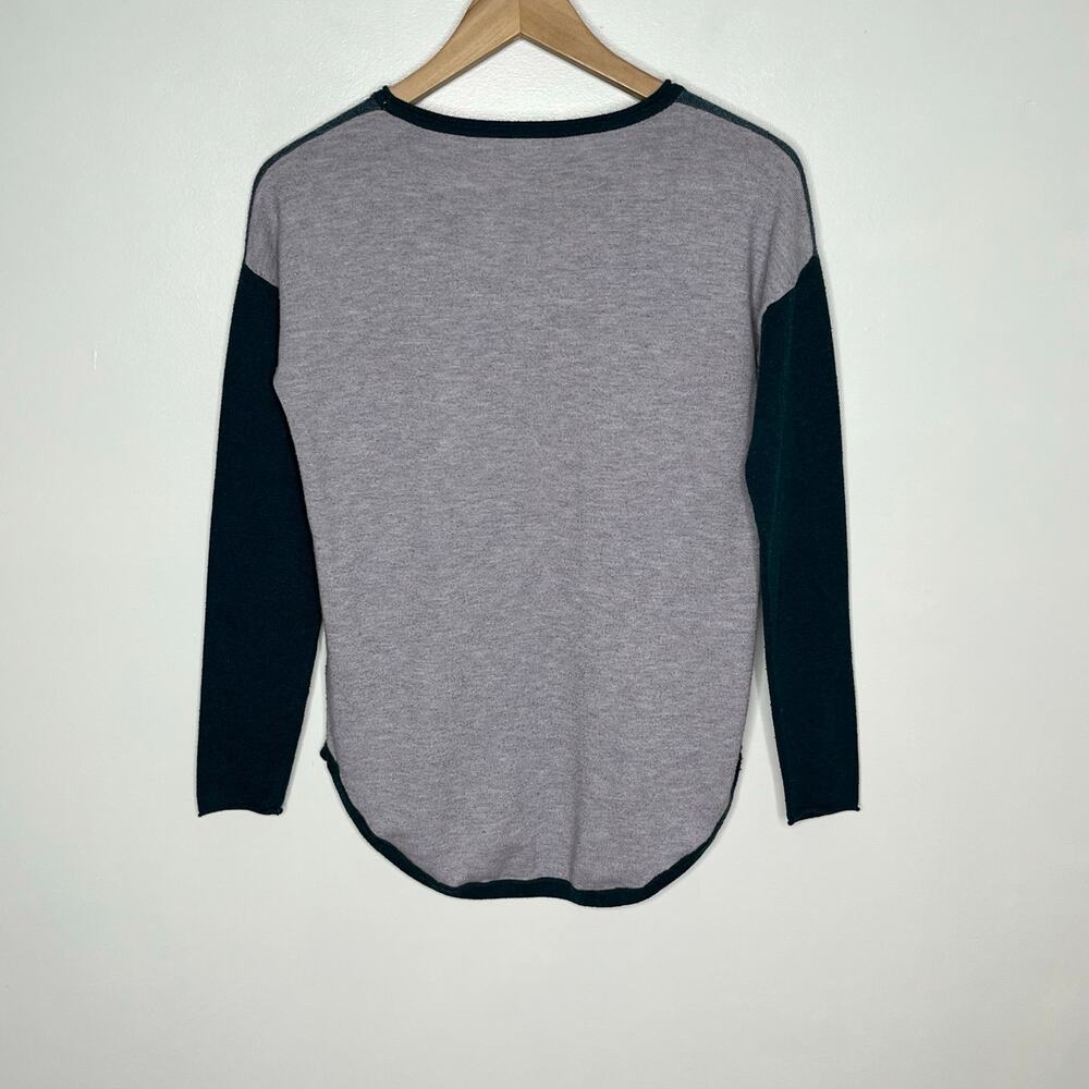 Smartwool Shadow Pine Merino Wool Colorblock Sweater Base Layer XS - Picture 7 of 11
